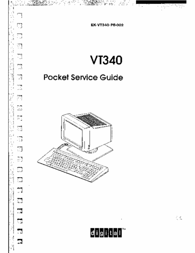 Digital VT-340 Digital EKVT-340-PS-002 and VT-340 Pocket Service Guide